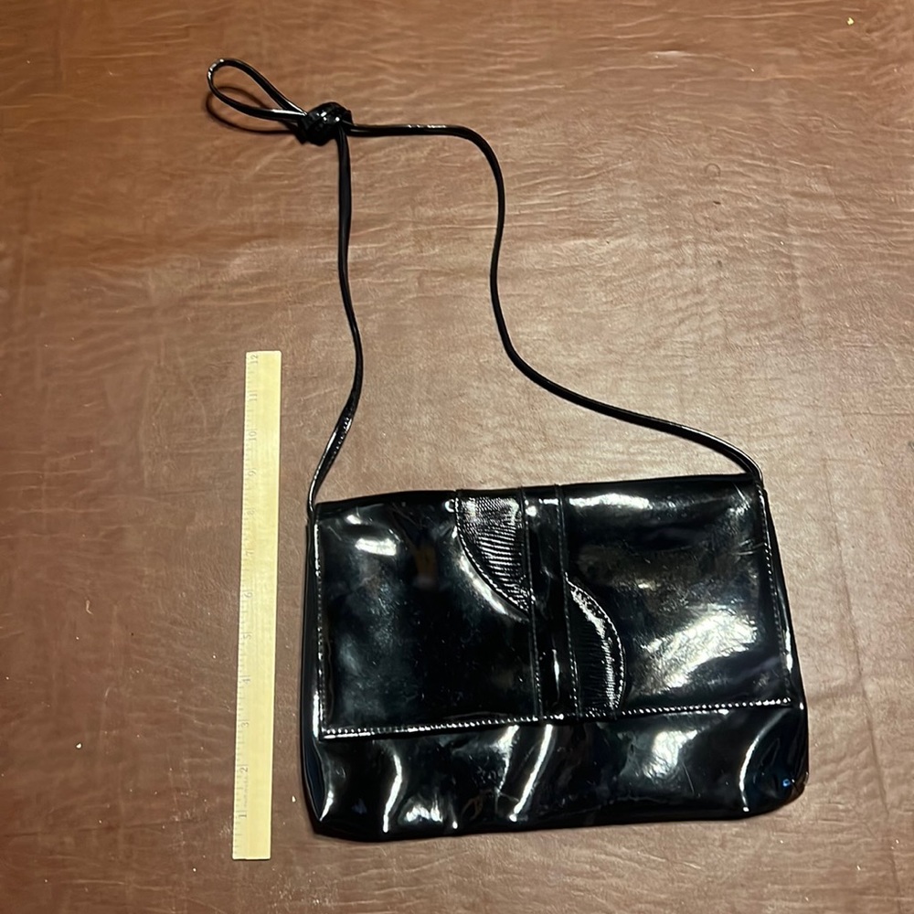 Free With purchase! Black Patten leather purse